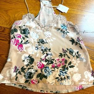 CAMI floral and lace top